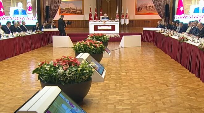 Yüksek Askeri Şura toplantısı Cumhurbaşkanı Erdoğan Başkanlığında başladı